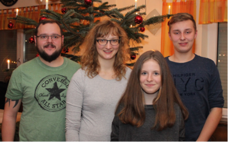 Die neuen Vereinsmeister: Michael Horn, Bernadette Lechner, Nina Kehn, Alexander Lechner (von links)